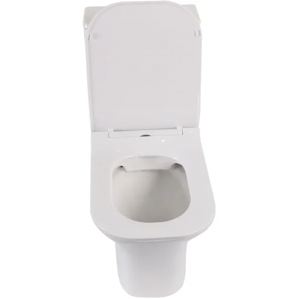 Унитаз-компакт Ceruttispa Vettore CT7192 безободковый, с сиденьем микролифт, белый