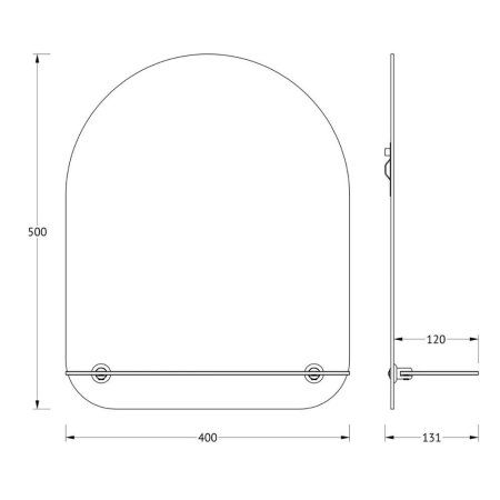 Зеркало Evoform Optima BY 0507 40x50