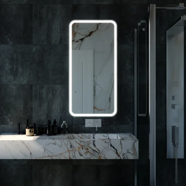 Зеркало MIXLINE "Мальта" 600*1200 (ШВ) бесконтактный сенсор,светодиодная подсветка, гор/верт крепеж (555674)