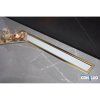 Душевой лоток Pestan Confluo Premium Line White Glass Gold 750 13100123 матовый хром/золото
