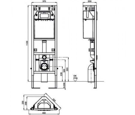 Система инсталляции для унитаза Sanit 995 90.699.00.0000