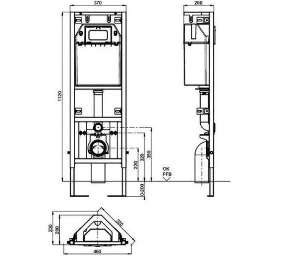 Система инсталляции для унитаза Sanit 995 90.699.00.0000