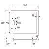 Панель для поддона Cezares TRAY-AS-AH-100/90-100-SCR