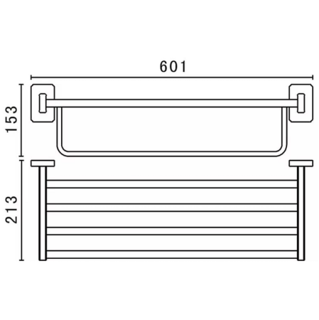 Полка Art&Max Gotico AM-4822AQ бронза