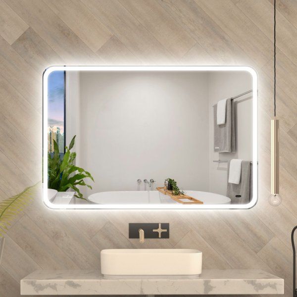 Зеркало MIXLINE "Турин-2" 1200*800 (ШВ) бесконтактный сенсор,светодиодная подсветка+подогрев (555288)