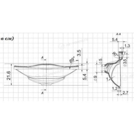 Умывальник Andrea Iva 750 (757*430)