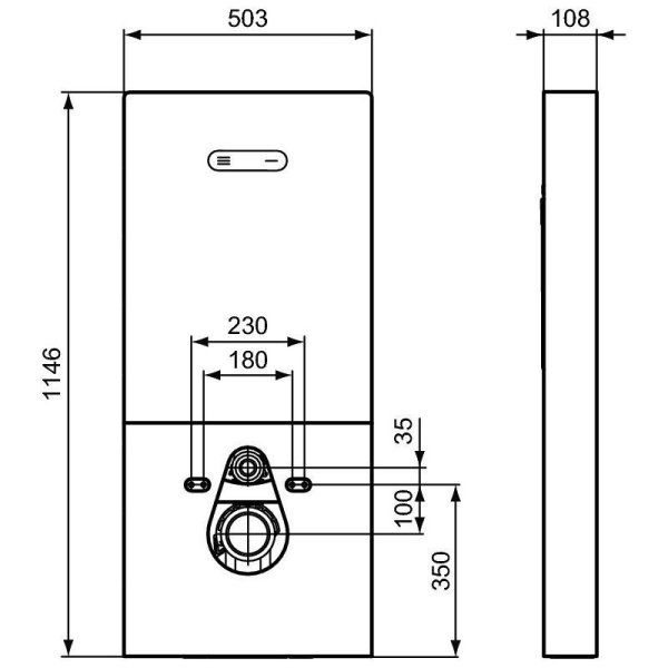 Сантехнический модуль Ideal Standard ProSys Neox R0144A6 для подвесного унитаза
