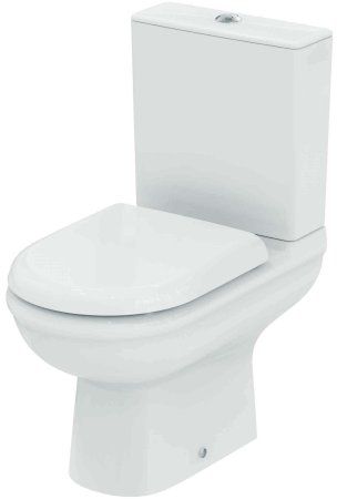 Унитаз-компакт напольный Ideal Standard Exacto Rimless 365х625х780 безободковый сиденье микролифт (R038201)