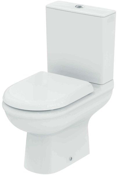 Унитаз-компакт напольный Ideal Standard Exacto Rimless 365х625х780 безободковый сиденье микролифт (R038201)