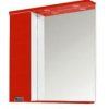 Шкаф-зеркало Aquanet Сити 85 красный