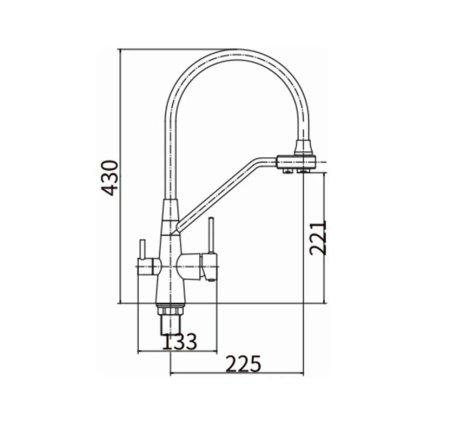 Смеситель для кухни FASHUN (A4382-7)