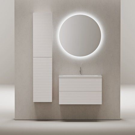 Тумба подвесная SANCOS Folk 790х445х500, c двумя ящиками оснащенными доводчиками, Bianco, FL80W