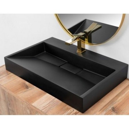 Умывальник Rea Goya Black U8802 черный