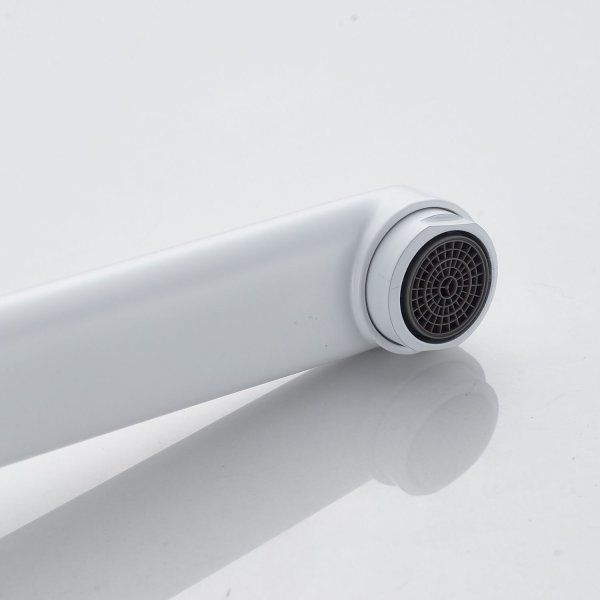 Смеситель для ванны однорычажный  Shevanik S4322C, Белый