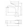 Смеситель Comforty для раковины, картридж 35 мм, хром, FC066A-CCT