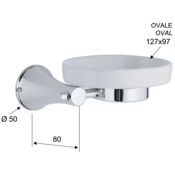 Мыльница Remer Delicata DE10CR