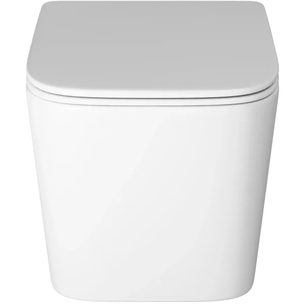 Унитаз подвесной Grossman GR-4404MSQ безободковый, торнадо, с сиденьем микролифт, белый матовый