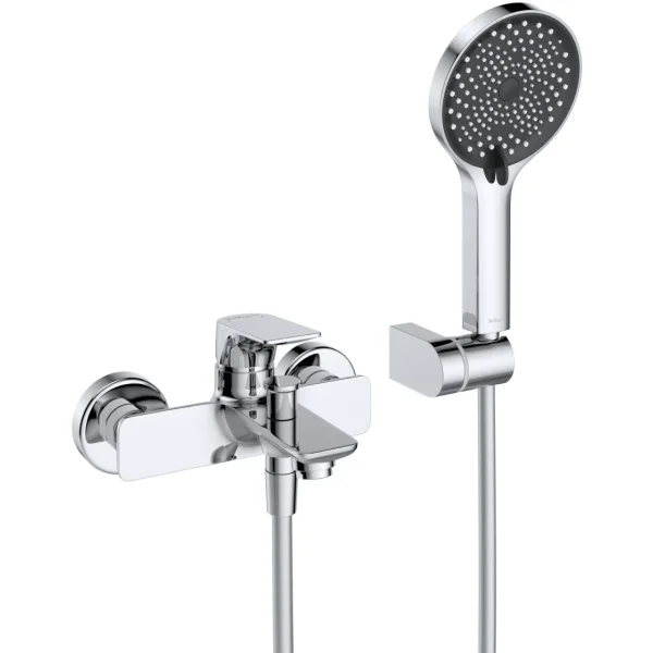 Комплект смесителей BelBagno Marino MARINO-VASM/LVM-CRM с душевым гарнитуром, хром