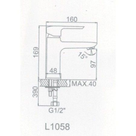 Смеситель Ledeme L1058 хром