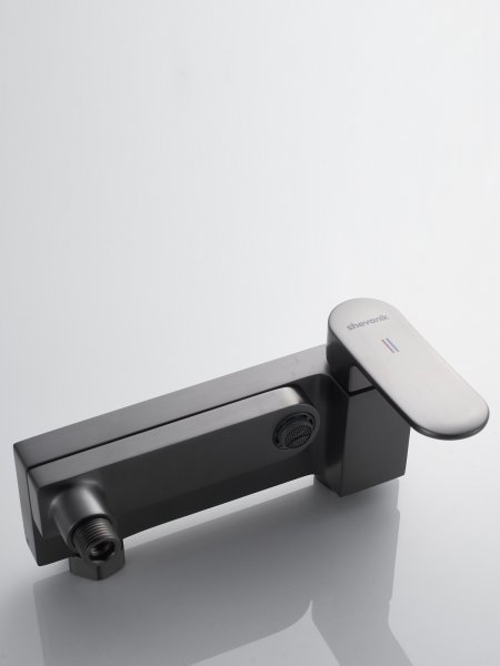 Смеситель для ванны Shevanik S4552T, Оружейная сталь