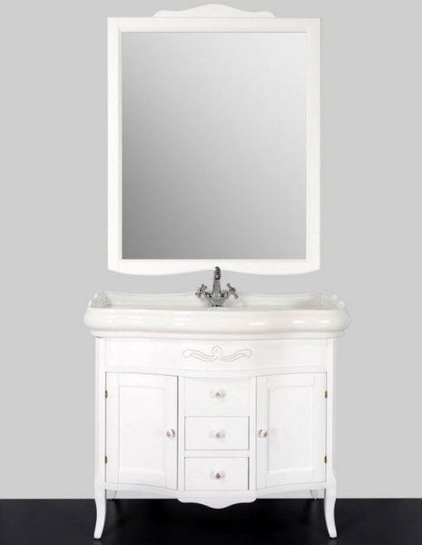 Зеркало Tiffany World 364 92 белая структура