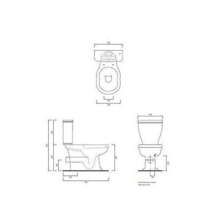 Крышка-сиденье для унитаза Cielo Windsor CPV13BF C микролифт