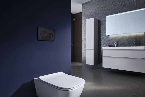 Кнопка смыва Azario 24.8х2.9х16 , пластик, цвет Черный матовый (AZ-8200-0013)