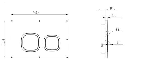 Кнопка смыва AHM001D