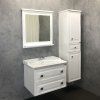 Тумба-умывальник COMFORTY "Феррара-80" белый глянец с раковиной 50180