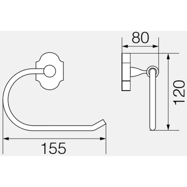 Держатель туалетной бумаги Veragio Stanford Cromo VR.STD-7727.CR
