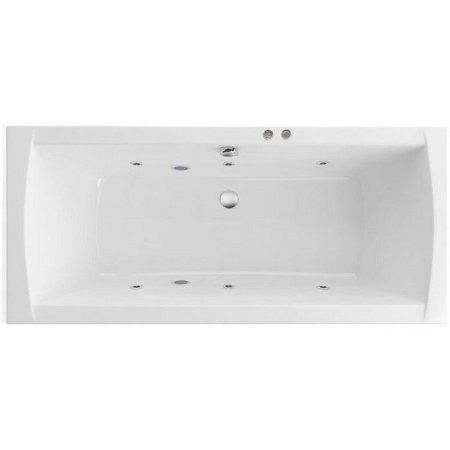 Акриловая ванна Excellent Aquaria WAEX.AQU18.SOFT.CR 180x80  с гидромассажем, белый/хром