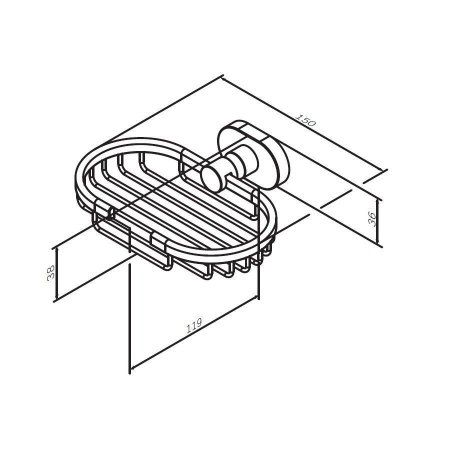 Мыльница Am.Pm Sense L A7434600 хром