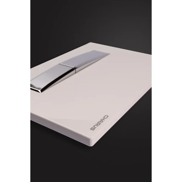 Кнопка смыва Charus Raiden FP.321.WBN.01 для инсталляции, белый глянец/хром