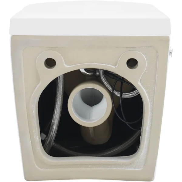 Унитаз подвесной Abber Bequem AC1108P импульсный, безободковый, с сиденьем микролифт, белый