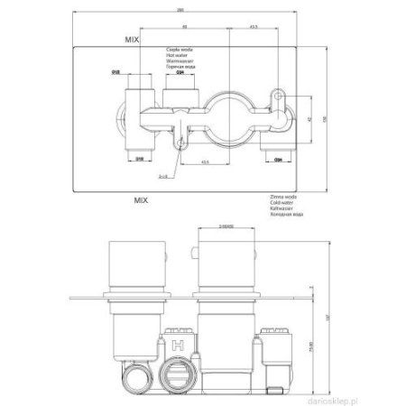 Смеситель Omnires Fresh FR7136CR для ванны, хром