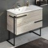 Тумба-умывальник COMFORTY "Дюссельдорф-90" дуб дымчатый с рак. COMFORTY 9090EL