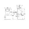Писсуар Grohe Bau 39438000 со скрытым подводом воды