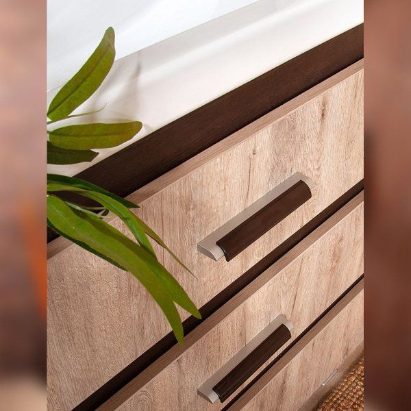 Комплект мебели для ванной Бриклаер ТЕХАС 100, кантри/венге