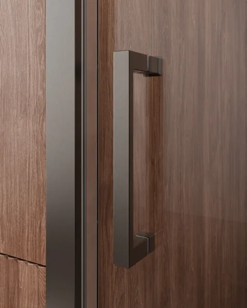 Душевая дверь Cezares Molveno MOLVENO-BF-1-120-C-GM-IV 120 см, профиль оружейная сталь матовый, стекло прозрачное