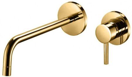 Смеситель Paffoni Light LIG101HGSP70 для раковины, медовое золото брашированное