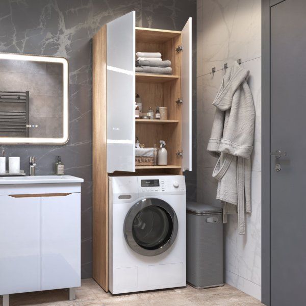 Шкаф VIGO комбинированный Grani 640 под стиральную машину дуб золотой (036 дуб золотой)