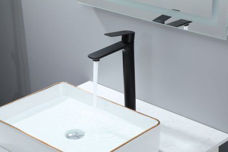 Смеситель для раковины Frap F10806-26 высокий, черный