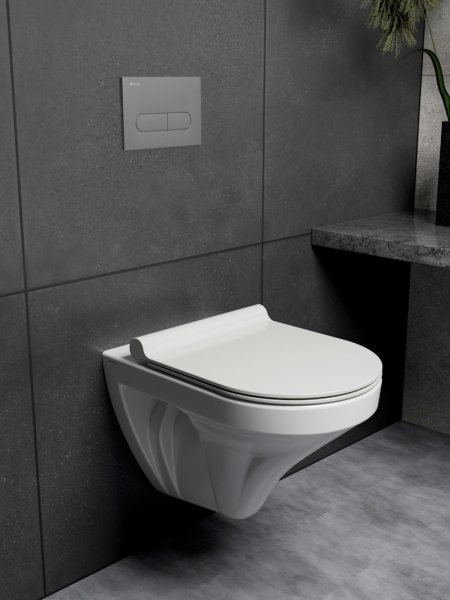 Клавиша смыва Knotlor BIS101GM, вороненая сталь