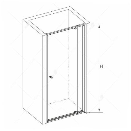 Душевая дверь RGW Passage 41080200-11 стекло прозрачное/профиль хром