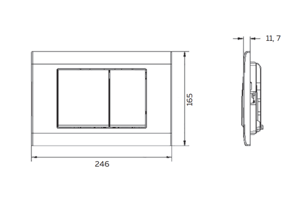 Кнопка смыва AltroBagno Beni aggiuntivi PFP 003GQ матовый розовый