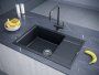 Мойка для кухни кварц Paulmark Verlass PM317850-BLM, черный металлик