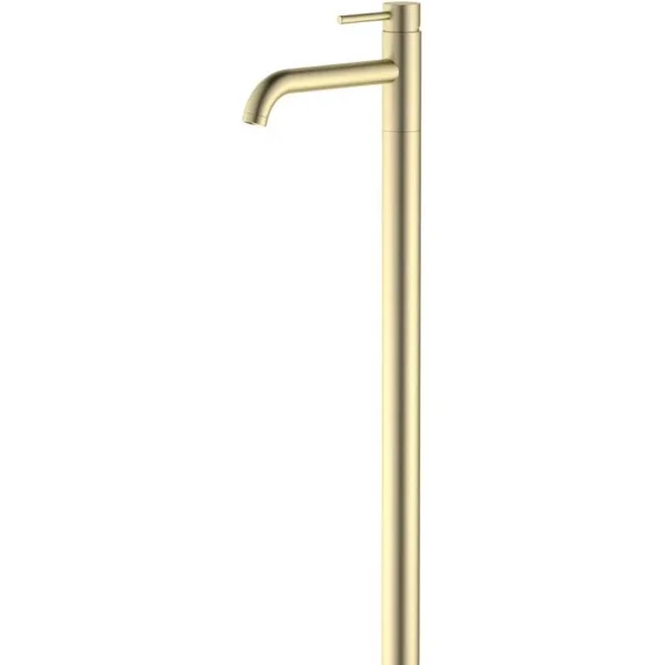 Смеситель напольный для раковины Aquatek Европа AQ1309BG без донного клапана, золотой матовый