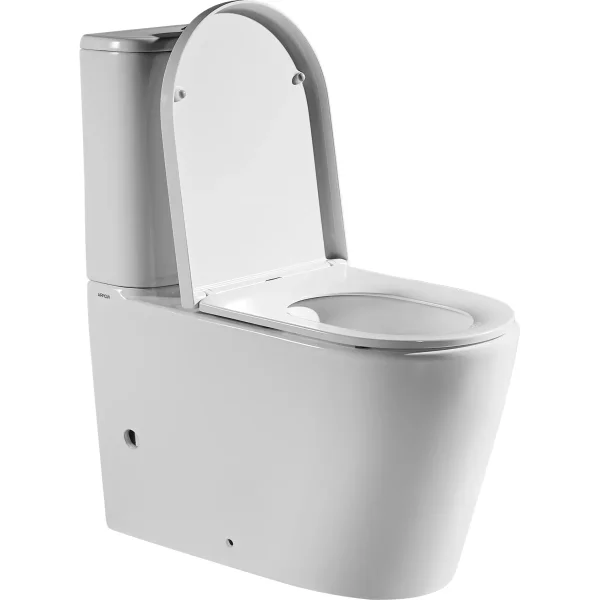 Унитаз напольный Arrow AB2231H безободковый, без бачка, с сиденьем микролифт, белый