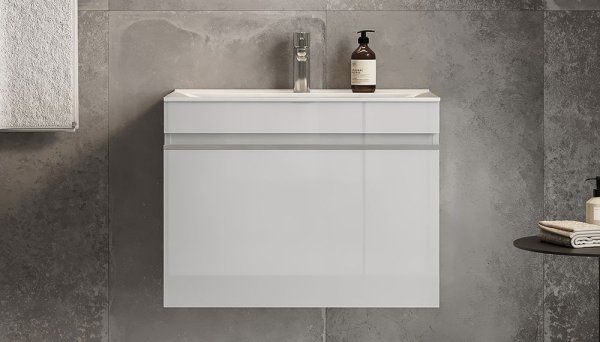 Тумба подвесная Velvex Pulsus 70 Белая (tp.PUL.PUL.70.1Y белый глянец)