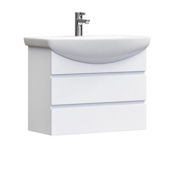 Тумба VIGO под раковину Wing 600-0-2 (Балтика) навесная белый (tp.WIN.BAL.60.2Y белый)